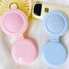 Candy Color Portable Hairdressing Comb with Mirror – Cushion, Airbag, and Massage Features