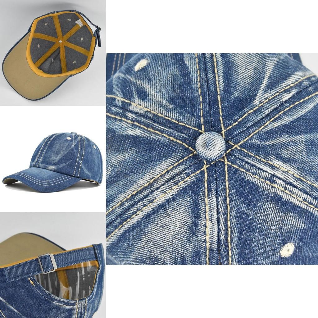 Casual Fashion Denim Baseball Cap In Blue Shades Cotton Material