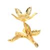 Ball Base Gold Sliver Tree Leaf Shape Metal Holder Sphere Stone Support