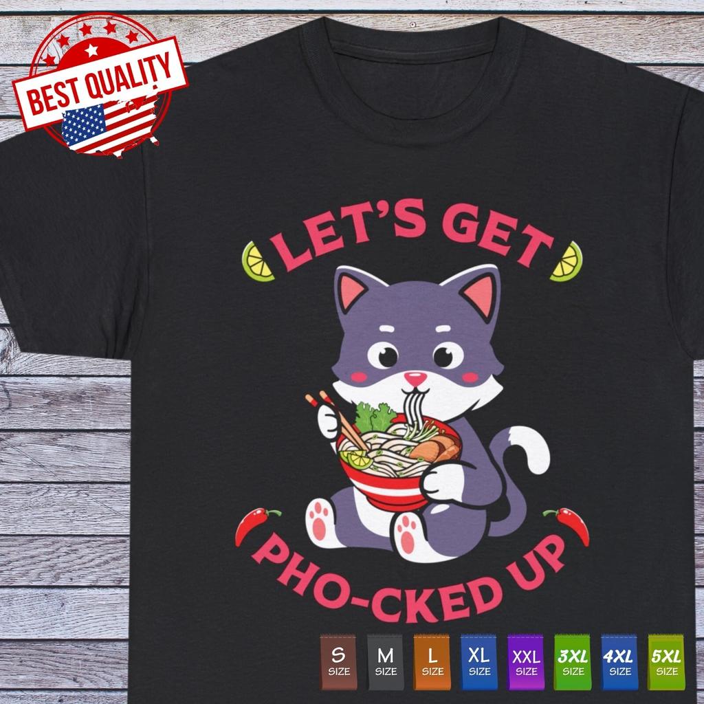 Lasst uns pho-cked up werden kawaii ramen manga japan T-Shirt anime sushi liebe essen