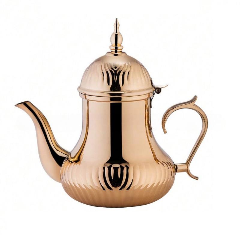 1.4L Stainless Steel Middle East Teapot Arabic Coffee Pot Kettle Golden Silver Tea Pot Mocha Pot Coffee Server