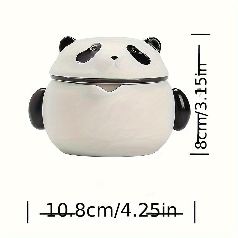 1 Set Of 4 Pcs Panda Ceramic Travel Tea Set Include One Pot And Three Cups Outdoor Camping Portable Tea Set For Home Restaurant Hotel Office Tea Acces