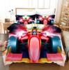 Red Racing Car 3D Kids Boy Bedding Set F1 Game Racer Printing Duvet Cover 2/3pcs Bedclothes with Pillowcase Twin Full Bedspread