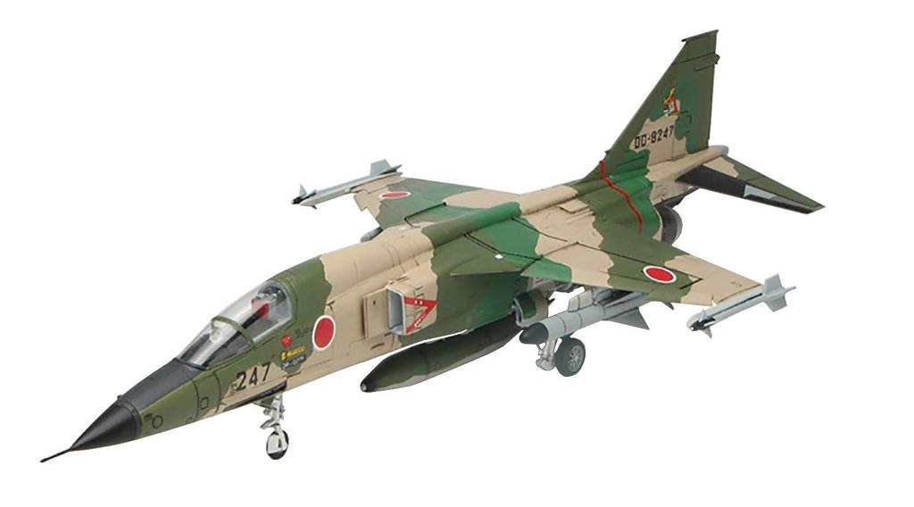 PLATZ 1/72 Scale Air Self-Defense Force F-1 Support Fighter Aircraft, AC-9SP2, with Camouflage Pattern Sheet