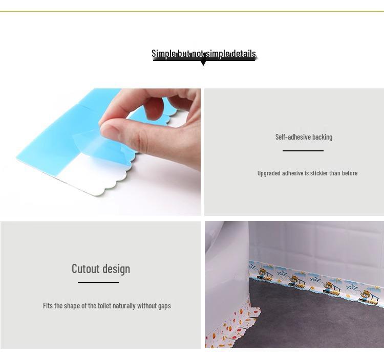 Waterproof Self-Adhesive Corner Sealing Sticker for Bathroom and Kitchen