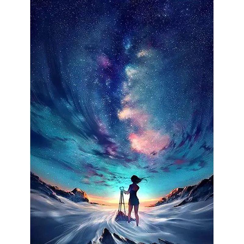 

DIY плакат пейзаж алмазная живопись для взрослых детей Алмазная вышивка полные цветы Алмазная мозаика наборы картин Full Round 20x30CM