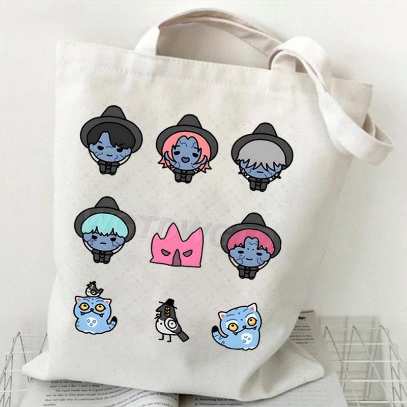 Witch Hunters Peripheral Fashion Shoulder Bag Women's Large Capacity Student Canvas Bag Work Commuter Tote Bag
