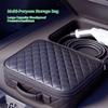 SEAMETAL Bolsa de Almacenamiento para Coche Estuche Organizador de Cuero Caja de Almacenamiento Recargable para Pistola Accesorios de Coche