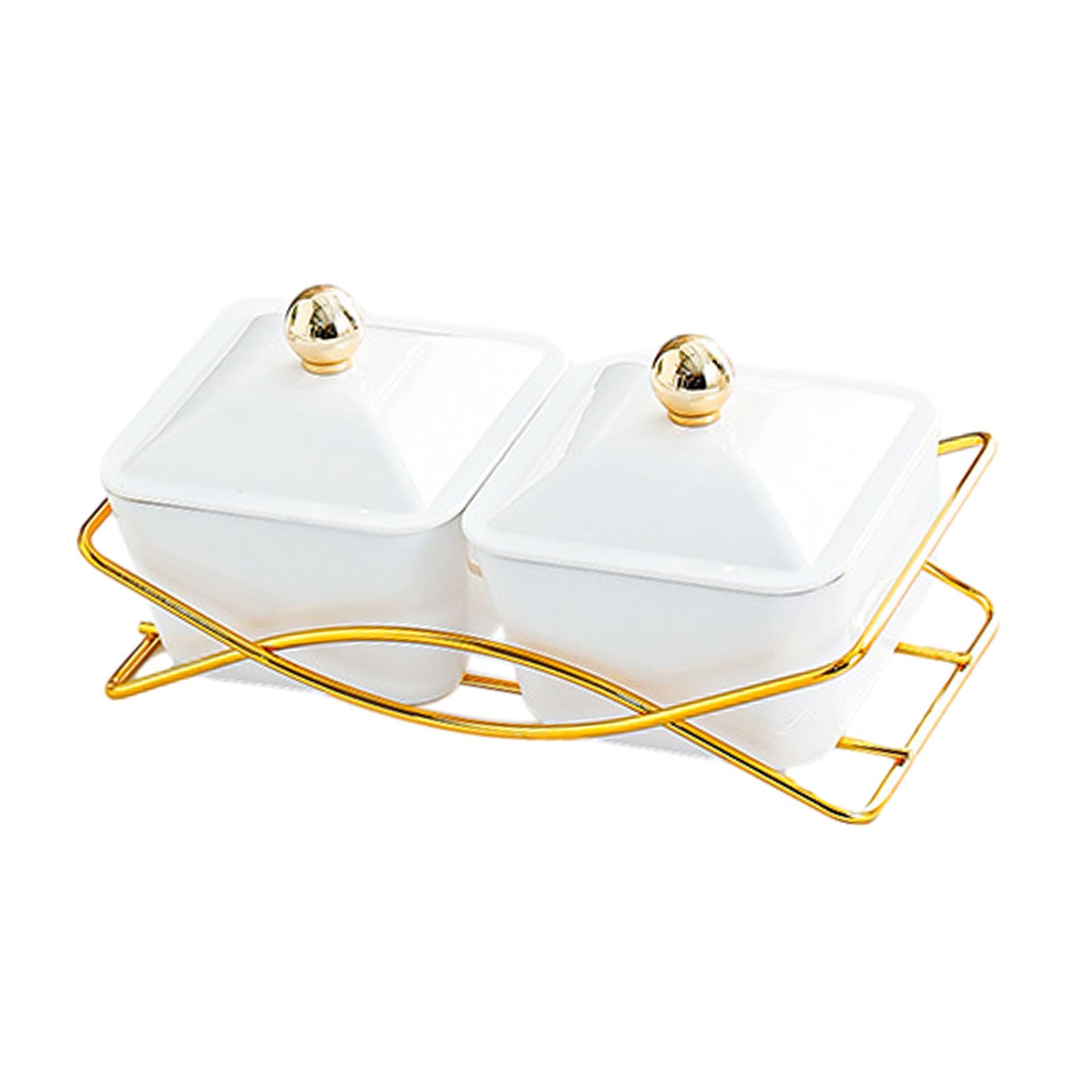 

Nordic Fruit Snacks Serving Platter with Lid for Nuts Wedding Appetizer білий