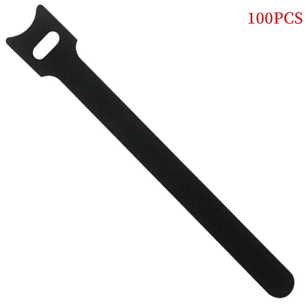 Reusable Nylon Cable Ties with Hook & Loop, Cord Organizer for Mouse, Earphones & Wires, 10/30/50 Pcs