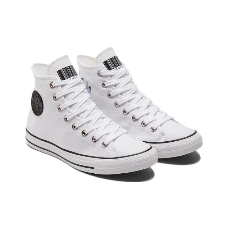 Converse Chuck Taylor All Star Alpargatas de Cano Alto Simples e Versáteis Unissex Branco