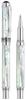 Xezo Maestro Rollerball Fine Ocean Mother of Chrome Limited Pack of 2 Pen, Point, White, Pearl, Plated, Handcrafted, Edition, Unserialized,