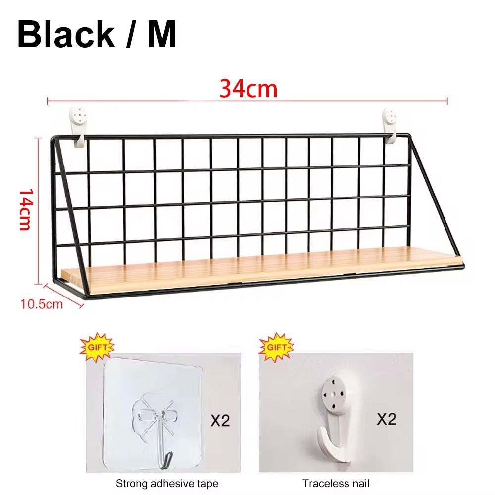 Rafturi de perete în stil simplu, decor de perete, coș de depozitare pentru dormitor, organizatoare raft de perete