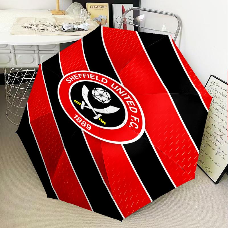Global Football Club Sheff Umbrella 8-Frame for Travel, Camping, Casual Lightweight Portable Umbrella, Essential for Every Family Holidays Gift