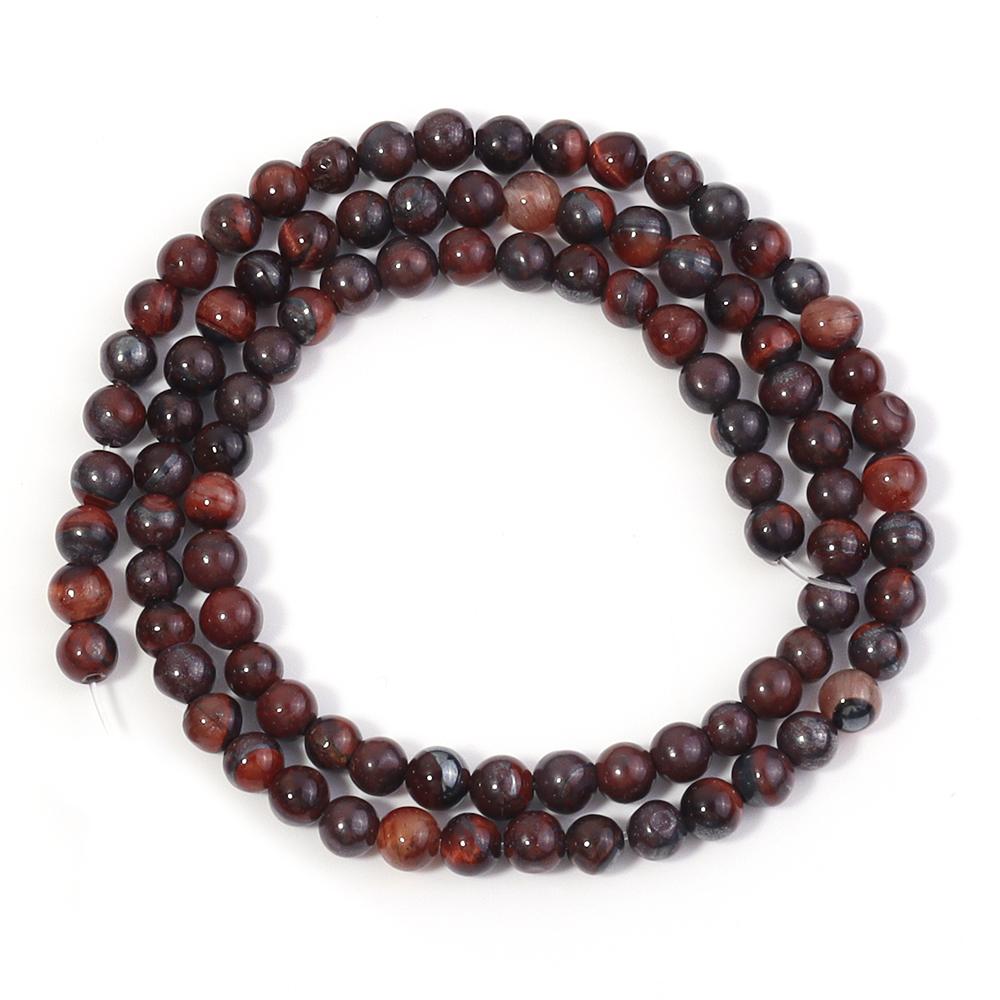 4 6 8 10 12mm Natural Stone Red Tiger Eye Beads Round Loose Spacer Beads For Jewelry Making DIY Bracelets Necklace Accessories