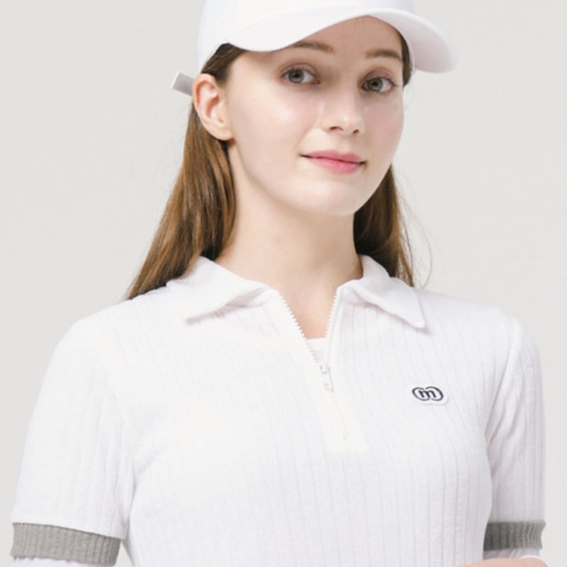 DOYOUKNOWMC ALL SEASON Golf Pearl Circle Logo Hard Type White Ball Cap