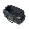 Full Grain Black Leather Duffle Bag: Personalized Weekender Travel Bag