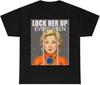 Hillary Clinton Lock Her Up Behind Bars GITMO Unisex Heavy Cotton Tee Black