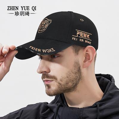Spring and Autumn New High-end Embroidery Shield Baseball Cap Men and Women FEWK Street Sunshade Metal Air Hat