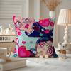 Cushion Cover Pattern Printed Pillowcase For Living Room Sofa Cushion Cover & Bedroom Decor Game A-Alien Stage-Sua And Mizi