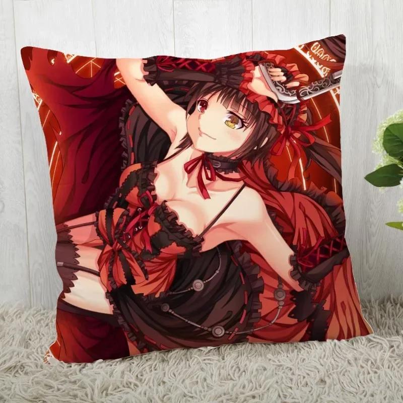 DATE A LIVE Pillow Cover Customize Pillow Case Modern Home Decorative Pillowcase For Living Room 45X45cm A19.12.13