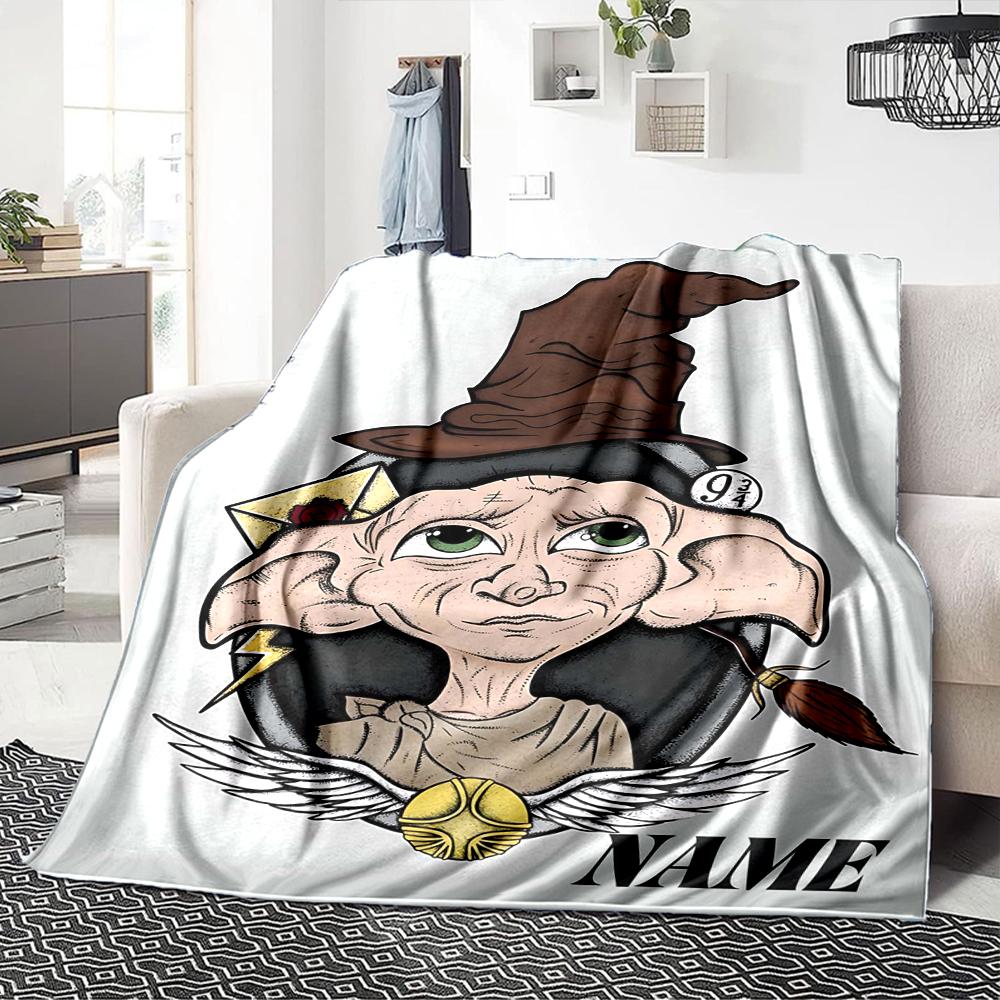 Custom Name "Dark Magic Unleashed" blanket for Couch & Bed, Plush Cozy Fuzzy Blanket Super Soft & Warm Blankets for Fall and Winter. 090888
