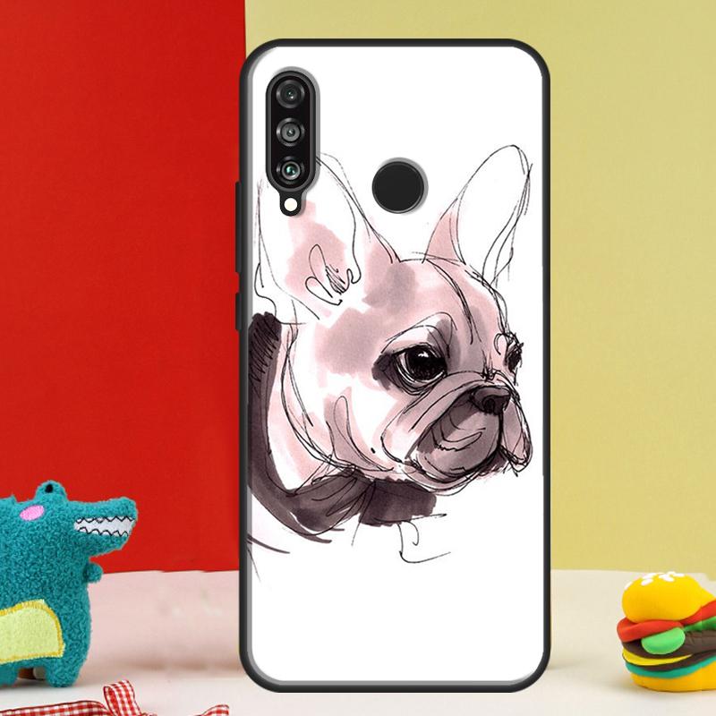Cute French Bulldog For Huawei Nova 12s 12i 11i 8i 9 10 SE Y91 Y90 Y60 Y70 Y72 Y61 P20 P40 P30 Lite P60 Pro Case