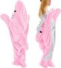 Shark-themed Sleeping Bags, Adult Hoodies, Flannel Loungewear, One-piece Pajamas, and Blankets