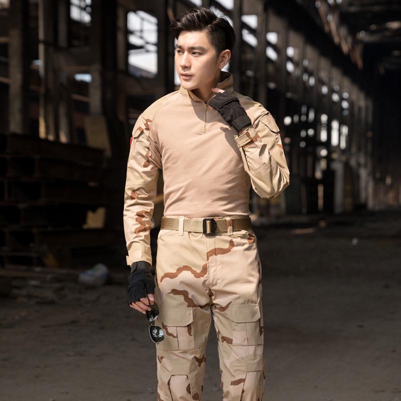 Tactical Python Pattern Camouflage Training Suit - Slim Fit, Wear-Resistant Outdoor Uniform