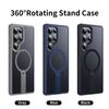 KEYSION 360 Hidden Metal Stand Magnetic Case for Magsafe for Samsung Galaxy S24 S25 Ultra S24+ S25+ Matte Shockproof Phone Cover