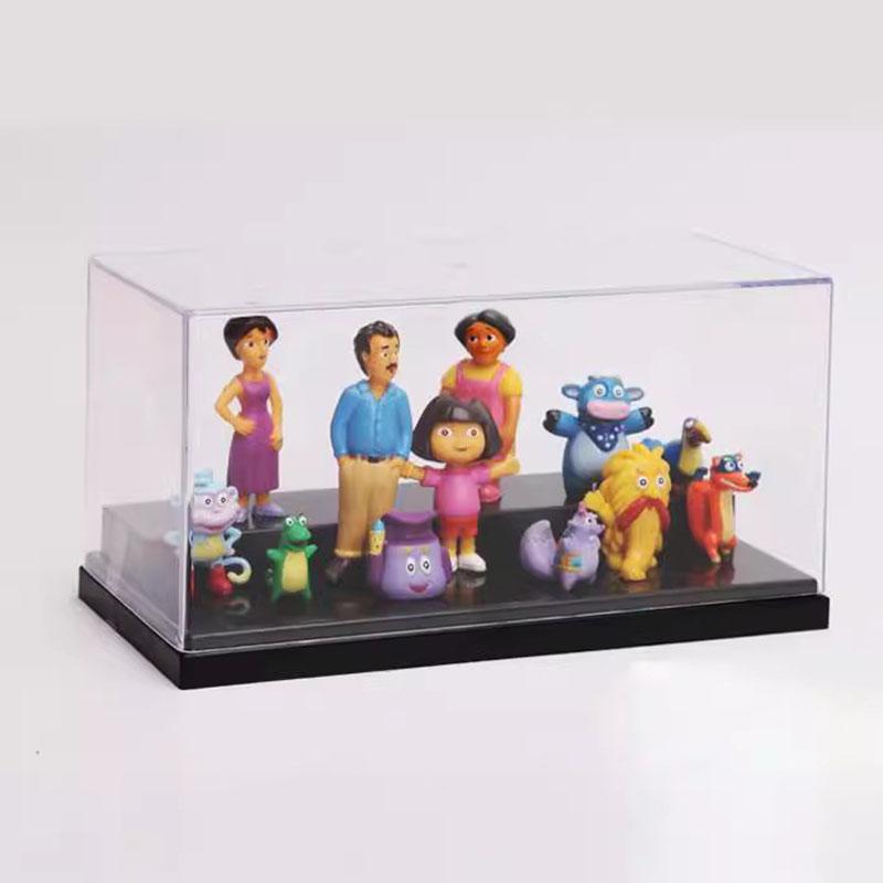 12pcs/Set Anime Dora The Explorer PVC Mini GK Model Collection Christmas Toys Action Figure for Children Birthday Xmas Gift