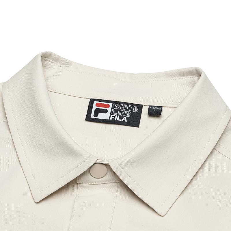 FILA Ls Shirt Simple Fashion Shirt Men shirts Lactose F11M448405FBG