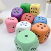 Large Slow-Rising Dice Squeeze Toy Soft PU Fidget for Stress Relief Rounded Corners for Safe Play Colorful Pinch Toy for Board Games