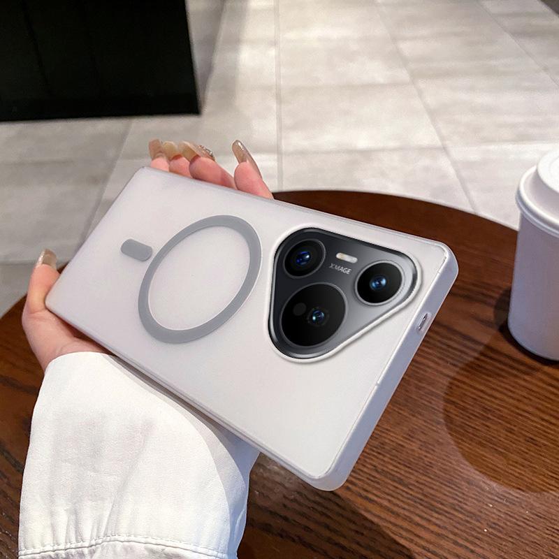 Frosted Magnetic Case for Xiaomi 17 Anti-Fingerprint Clear Cover Compatible with Redmi Note 15 Pro Xiaomi 14 Poco F8 X6 X7