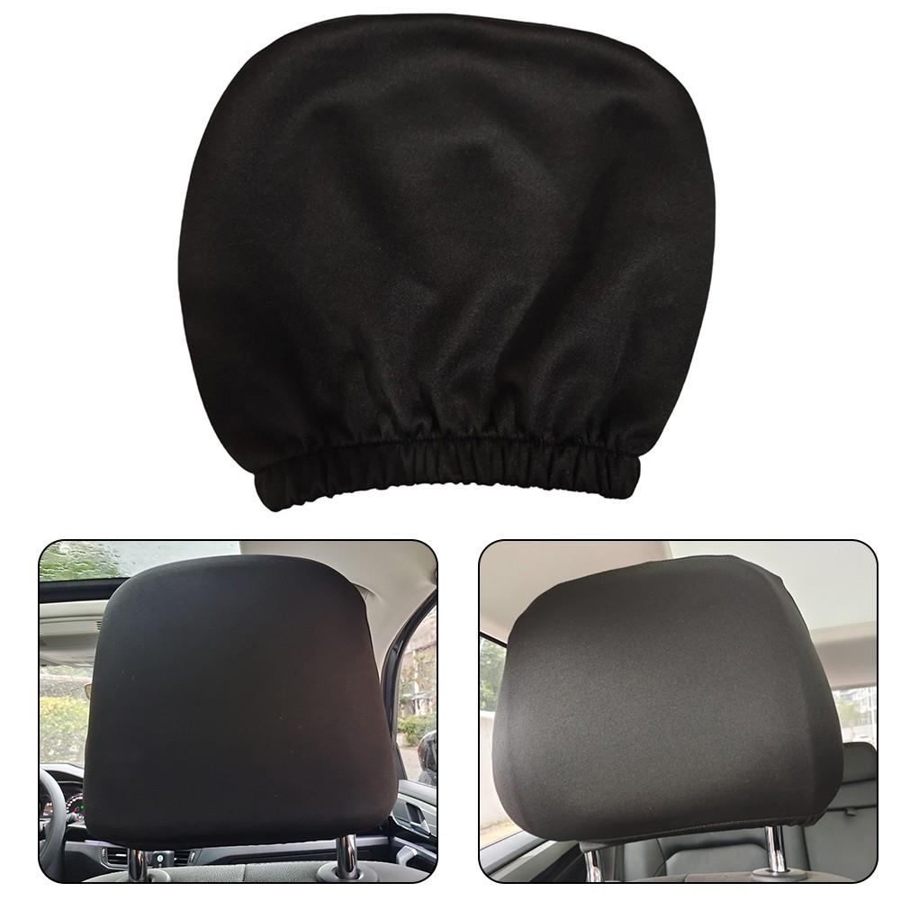1pcs Headrest Cover 1x Accessories Black Premium Cloth
