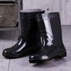 New Thick Rain Boots Comfort Men'S Warm And Wear-Resistant High Tube Rain Boots Wear-Resistant And Anti Slip Construction Boots