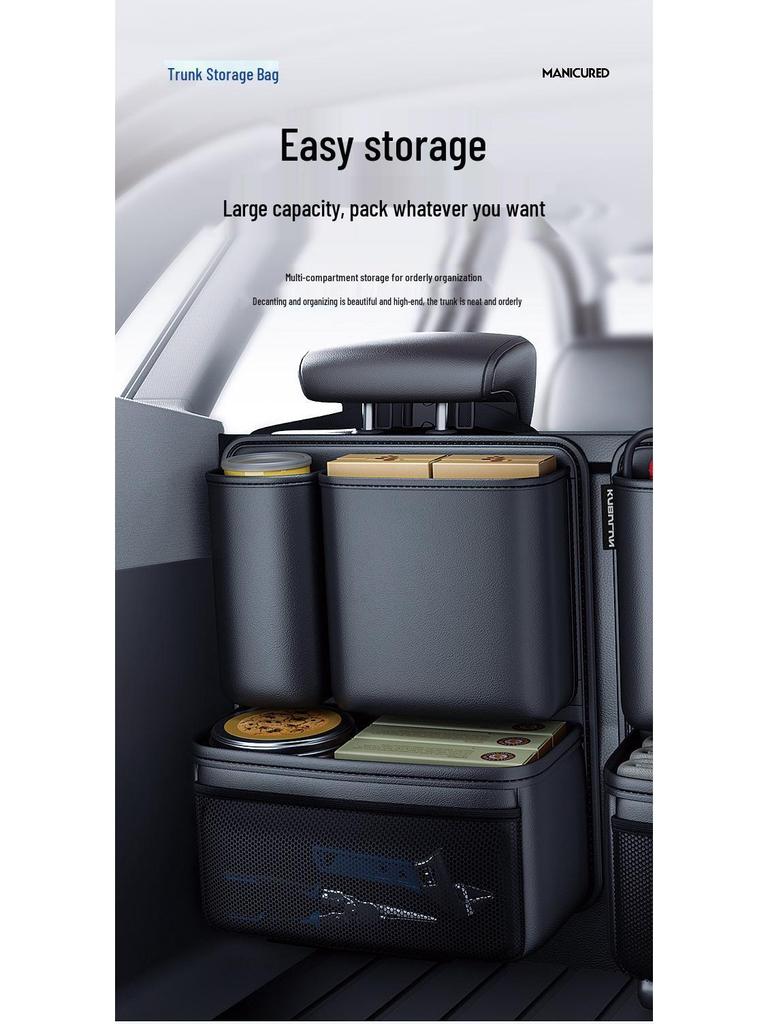 Multi-Functional Car Seat Back Organizer and Trunk Hanging Pocket