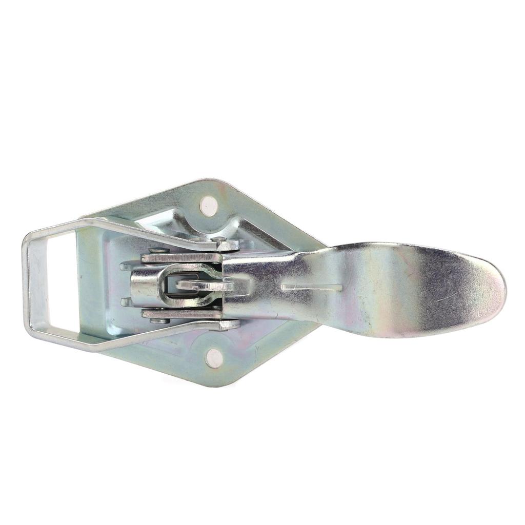 Trailer Lift Gate Latch Galvanized Iron Heavy Duty Trailer Lock with Mounting Plate for RV Caravan