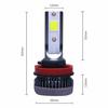 Combo 4 Bulbs LED Headlight 6000K White Kit For Chevy Malibu Impala Hi&Low Beam