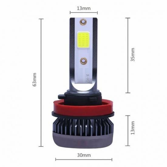 Combo 4 Bulbs LED Headlight 6000K White Kit For Chevy Malibu Impala Hi&Low Beam