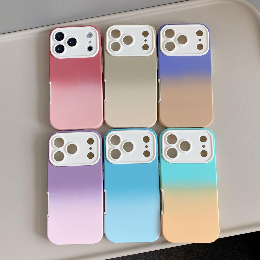17 Applicable iPhone16promax Two-in-one Skin Feel Gradual Change Apple 15 Anti-drop 14 Mobile Phone Case 13 Protective Case