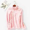 Plus Size Zippered Fleece Cardigan for Middle-Aged & Elderly Women - Thick, Long Pile Warm Outerwear