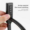 3-digit Password Helmet Lock Multipurpose Bicycle Electric Scooter Motorcycle Portable Anti-theft Lock Bike Accessories Tie Lock