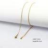 60pcs 1.5mm-4mm Width 40-60cm Length Stainless Steel Necklace Chain Pendant Hang Charms Women Jewelry Making DIY Accessories
