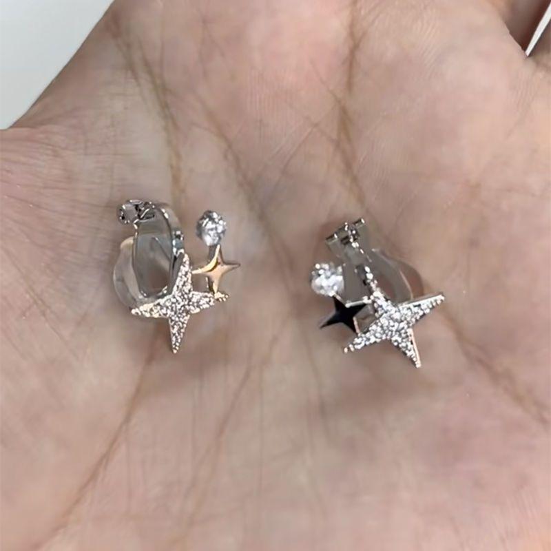 Zircon Ballet Bowknot Ear Clip for Women – No Piercing Needed