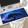 Starry Magic Tree Large Desk Mat Non Slip Gaming Mouse Pad Stitched Edge Galaxy Keyboard Mat For Pc Laptop Office Gaming Setup