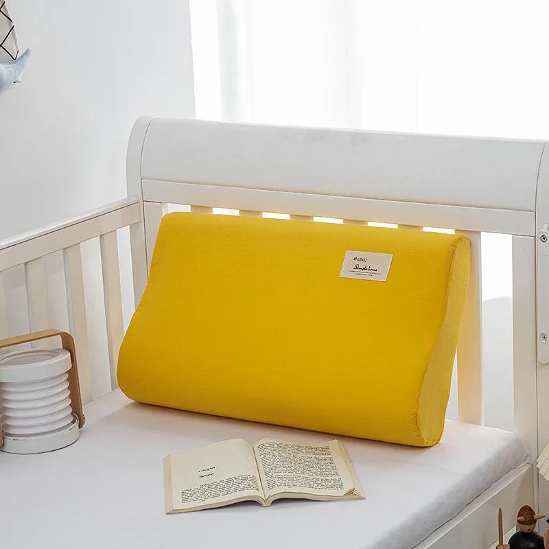 Poszewka na poduszkę z lateksu bawełnianego Miękka, jednokolorowa, kratkowana, do spania, na poduszkę z pianki memory, lateksowa, 30x50 cm