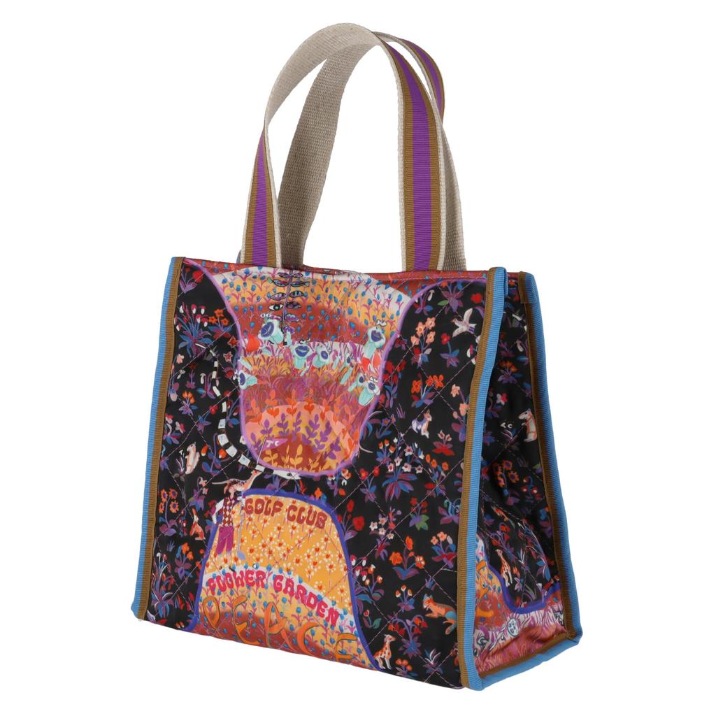 Tsumori Chisato Garden Golf Club Quilt Handbag, Purple