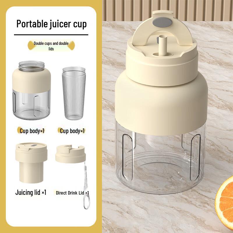 Shengtongwei D2 4-in-1 Portable Blender with Double Cups