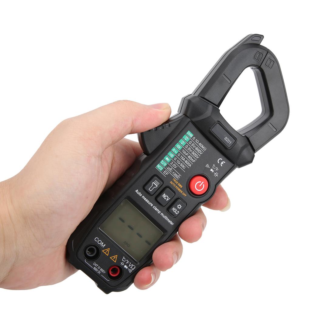 ET8201 600A 600V AC DC Stromzange Intelligente Automatische Erkennung Hohe Genauigkeit Multimeter